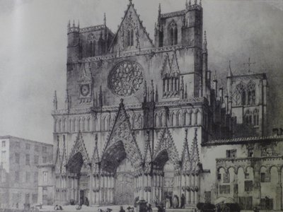 Facade of the Saint-Jean Cathedral in Lyon by Unbekannt Unbekannt